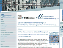 Tablet Screenshot of gesamtverband-schadstoff.de